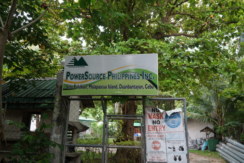 Signage that says power source philippines incorporated
