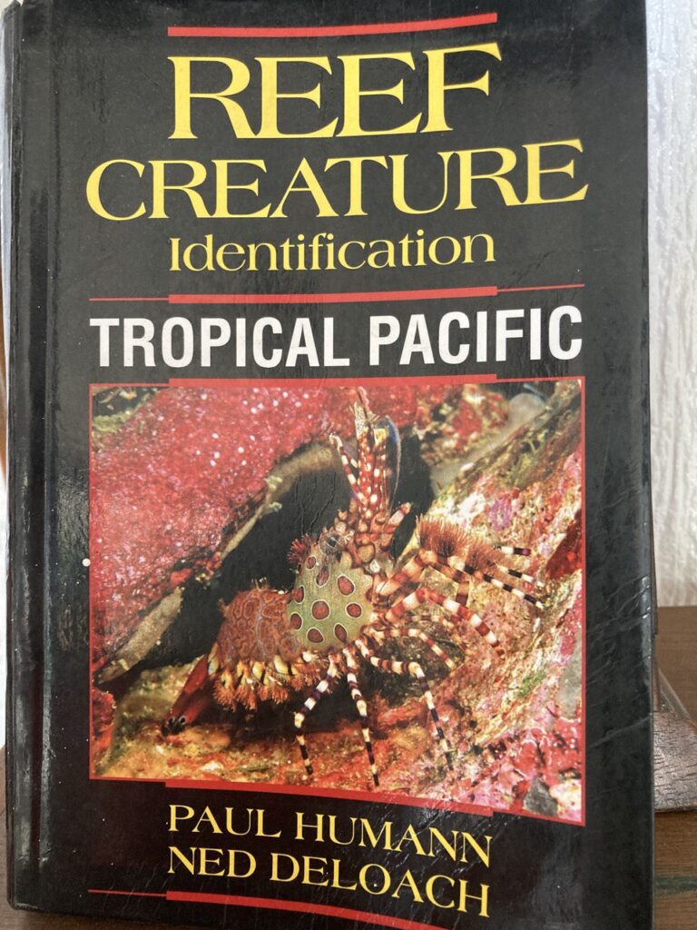 A book cover of reef creature identification by Paul Humann and Ned Deloach