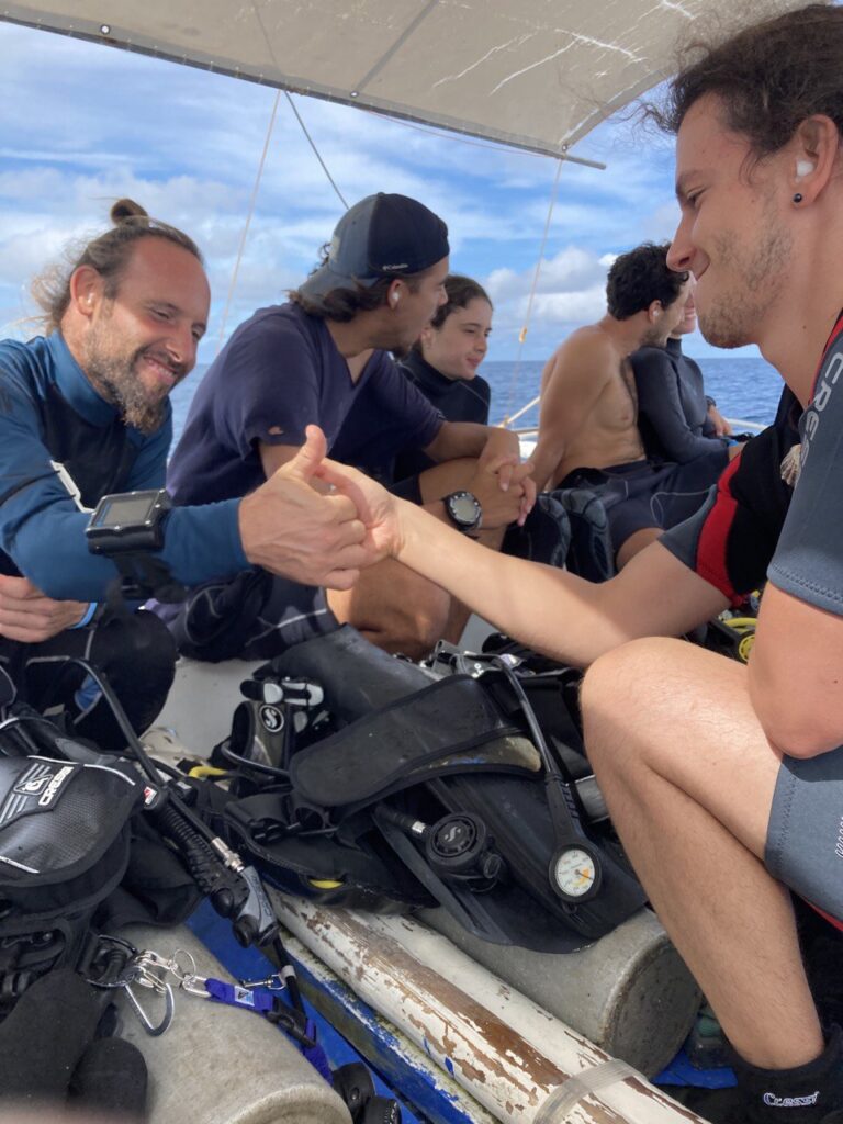 two man playing thumb wrestling