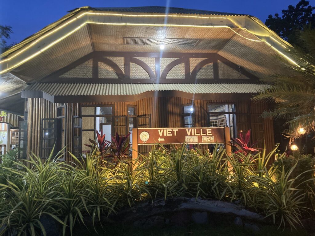 front of viet ville restaurant.