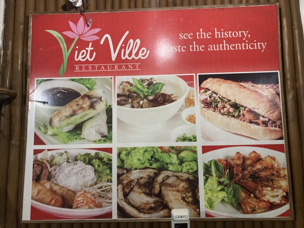 viet ville billboard of food