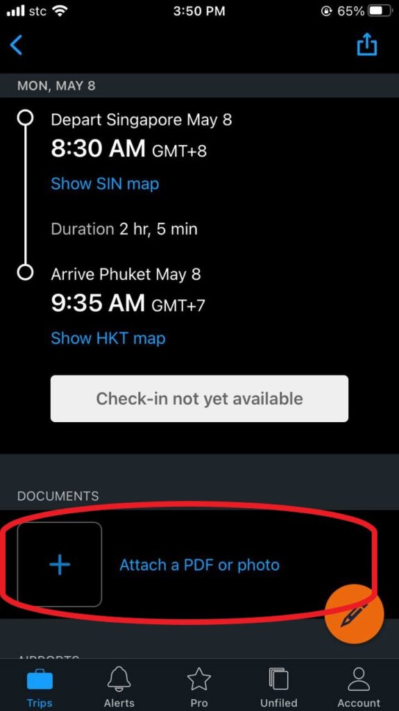 Click the Attach a PDF or photo.