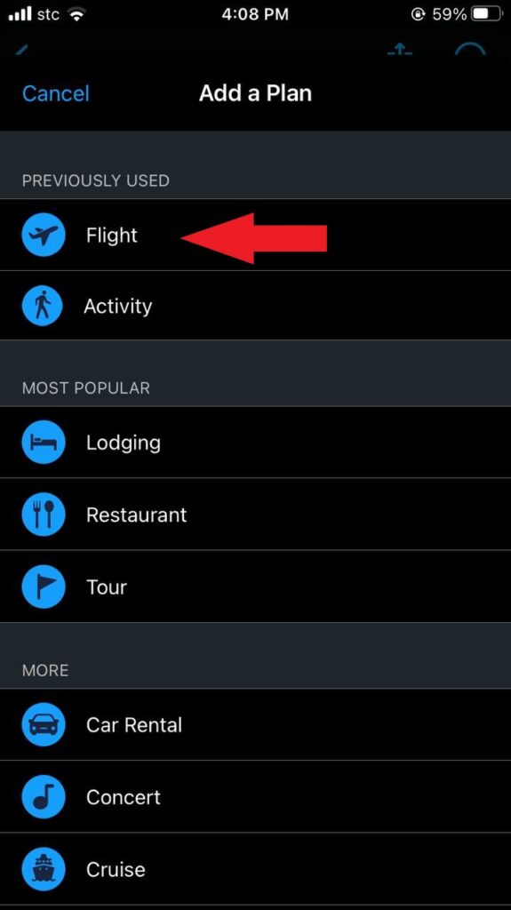 select the plan you want to add.