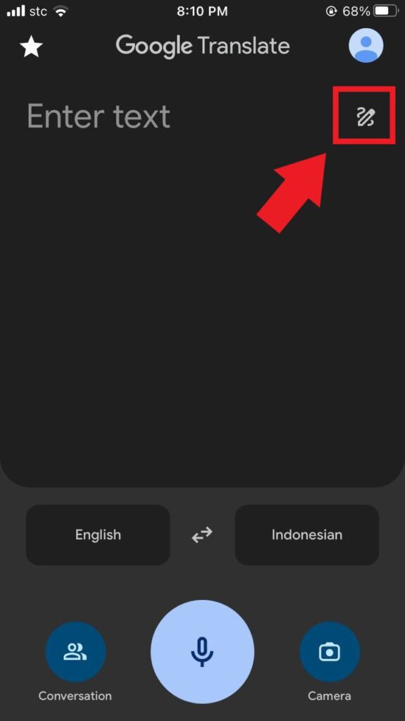 Click on the write icon found at the upper right of the screen. 