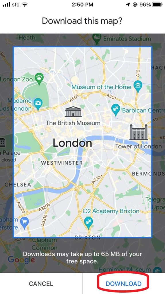 It will lead you to the map that you wish to download and then press download. 