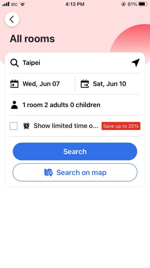 Enter the details for your hotel finds.